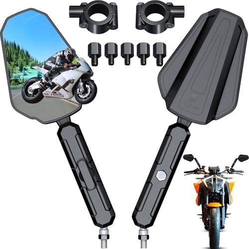 Best Anti Vibration Side View Mirrors for Motorcycle